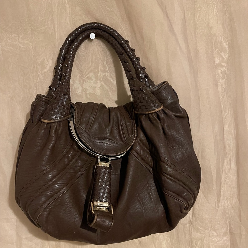 Fendi Brown Spy Handbag